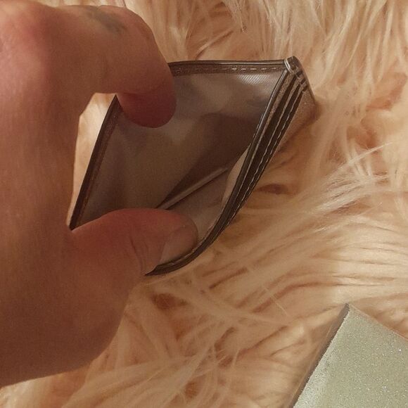 NWT KATE SPADE ROSEGOLD SHIMMY GLITTER FABRIC CARDHOLDER - Picture 8 of 9